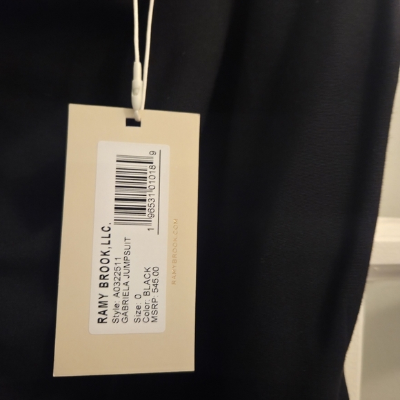 Ramy Brook New York Chic Black Gabriela Asymmetrical Jumpsuit - Picture 3 of 7